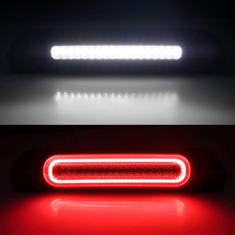 Mynoway LED 3rd Brake Light Compatible with Ram 1500 2002-2008, Ram 2500 3500 2003-2009 Red High Mount Stop Light White LED Cargo High Mount Lamp Smoked Lens - Image 2